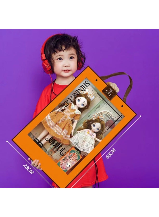 Play House Bobby Doll Girl Faux Princess Set Toy Gift Box Girl Institutional Gift-Color:188 Xin Jiadi Suit color Random】 - Image 4