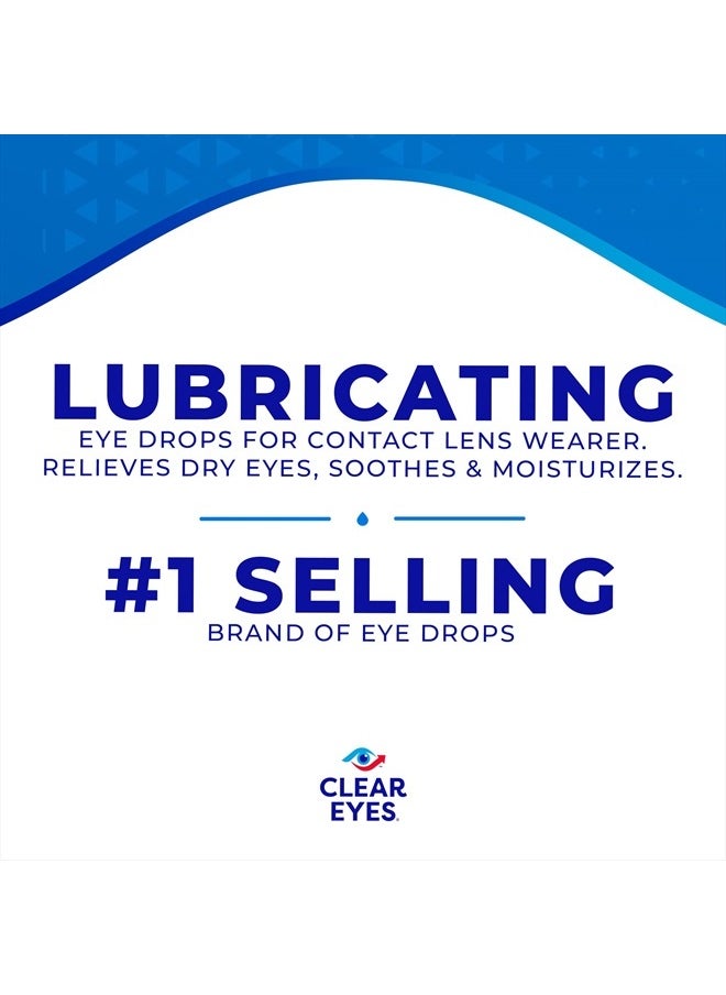 Clear Eyes Contact Lens Relief Eye Drops, 0.5 Fl Oz  - Image 2