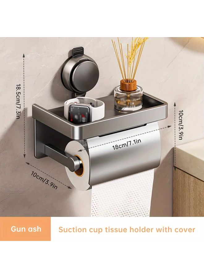 صندوق المناديل ذو أغطية وممتصات لتعليق حامل ورق التواليت على الحائط - Image 3