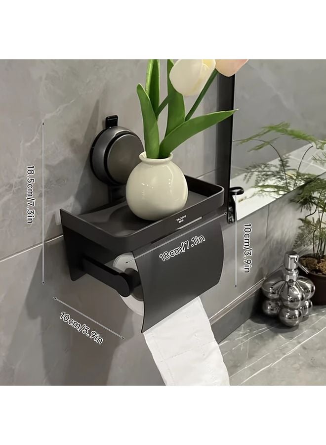 صندوق المناديل ذو أغطية وممتصات لتعليق حامل ورق التواليت على الحائط - Image 1