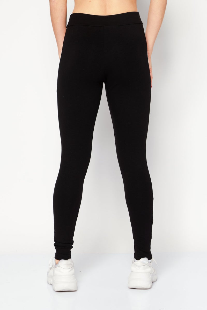 PUMA  leggings رياضية نسائية مناسبة للتدريب، أسود/أبيض - Image 3