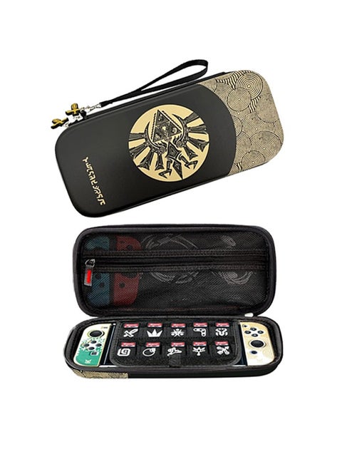 Switch Storage Case, Switch Carry Case for Switch/ Switch OLED, Zelda Tears of the Kingdom Switch Accessories Hard Case Storage 10 game Card, Portable Travel Case for Nintendo Switch Console
