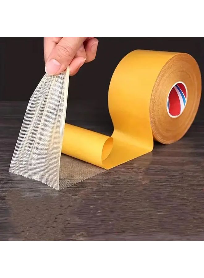 شريط شبكي مزدوج الوجهين بقوة لصق عالية 30 مم × 10 م للتركيب القوي وتغليف السجاد - Image 2