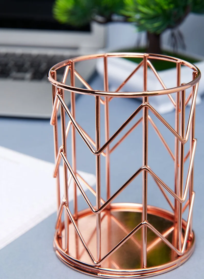 Back to school kit Rose Gold Wire Pen Pot