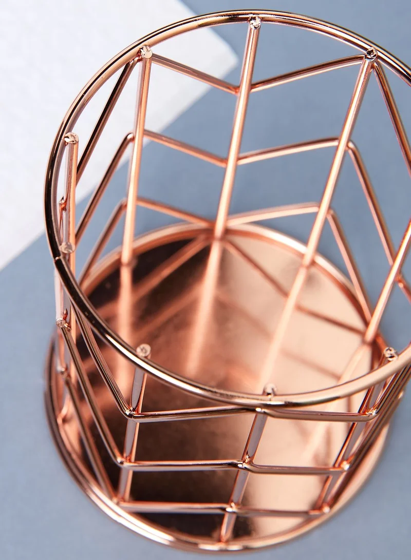 Back to school kit Rose Gold Wire Pen Pot