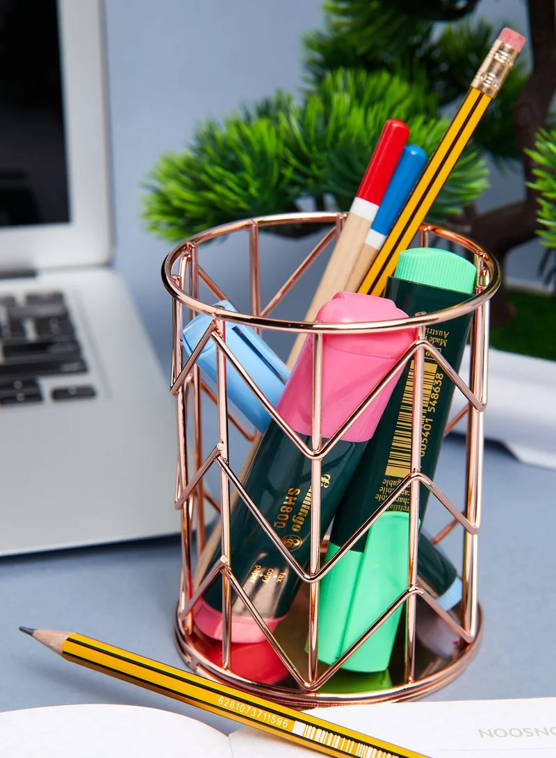 Back to school kit Rose Gold Wire Pen Pot