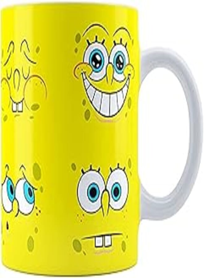 OR spongebob printed white mug