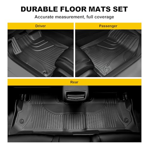 TTX LIGHTING Floor Mats & Cargo Liner Fit for Honda CRV CR-V 2012-2016 LX, SE & EX (Not Fit EX-L & Touring Models) - All Weather Protection Car Floor Liners with Trunk Mat - 1st and 2nd Row Full Set Car Mats Black - Image 3