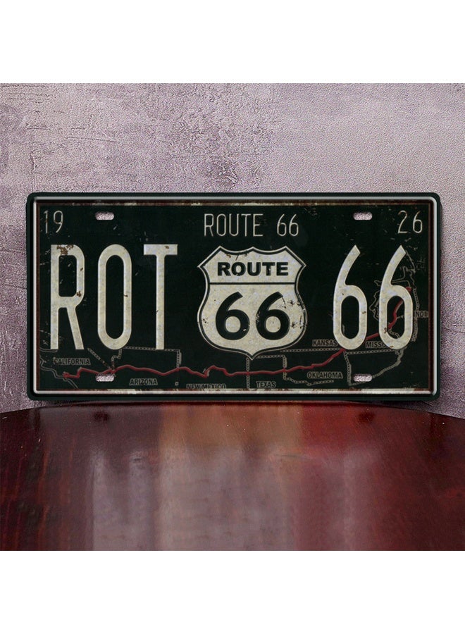 Vintage Design Car Metal License Plate Wall Decoration - Retro 6x12 Inch with Distressed Finish, Embossed Letters & Pre-Drilled Holes - for Garage, Bedroom & Vintage Themed Decor - Image 4