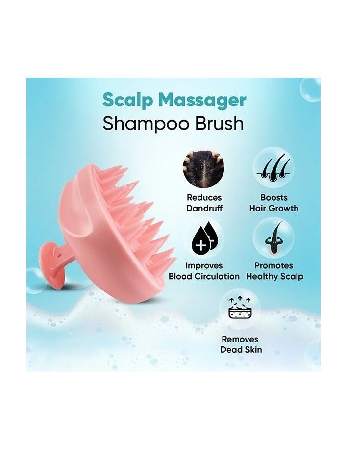 Panvil Set of 2 Silicone Scalp Massager Shampoo Brushes for Hair Growth & Deep Cleaning – Soft Bristles, Manual Head Scrubber for Wet & Dry Hair - Multicolor - Image 2