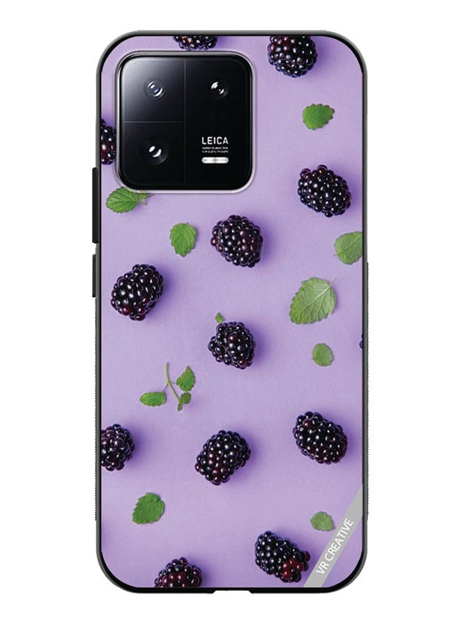 VR CREATIVE Protective Case Cover For Xiaomi 13 Blueberry Design Multicolour - Image 1