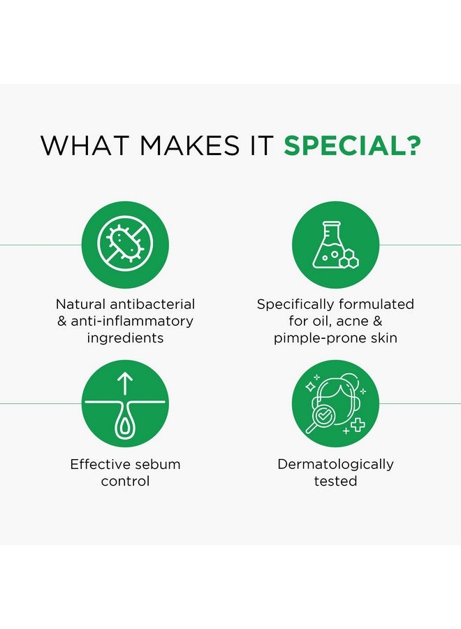 Oshea Herbals Neempure Anti Acne & Pimple Gel Face Wash for Men and Women | Deep Cleansing with Neem Extract & Cinnamon Oil | Controls Sebum, Removes Impurities & Pimples - 50gm - Image 3