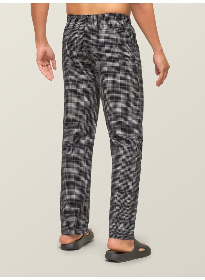 اكس واي اكس اكس بيجامة رجالية من XYXX مصنوعة من القطن الممشط الممتاز بنقشة المربعات [عبوة من قطعة واحدة] - Image 3