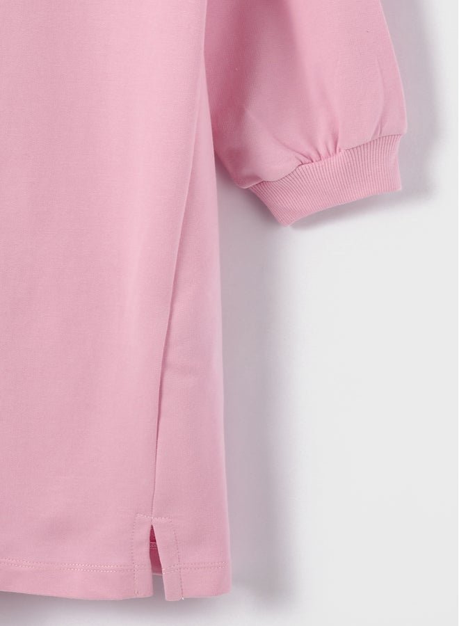 LC WAIKIKI Girls'  printed  hooded sweatshirt  M letter  - Image 4