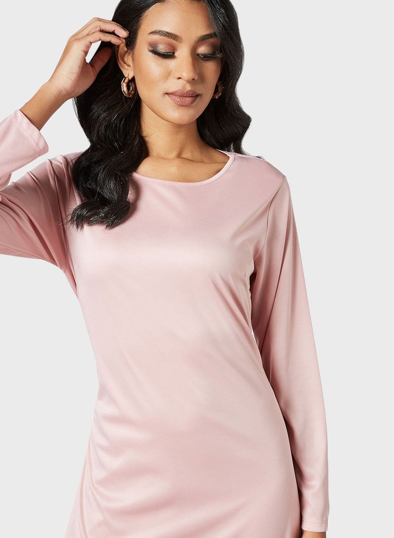 سيفي فور هانيا فستان بياقة دائرية - Image 3