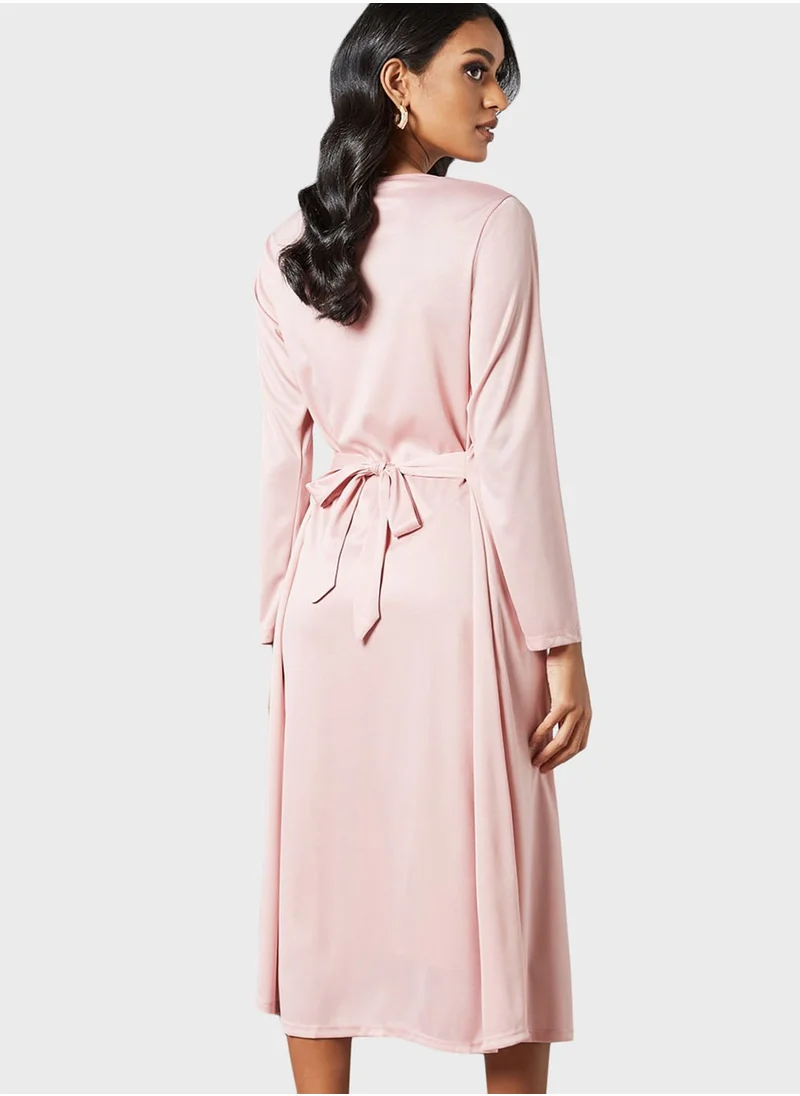 SIVVI for HANIYA Round Neck Knitted Dress