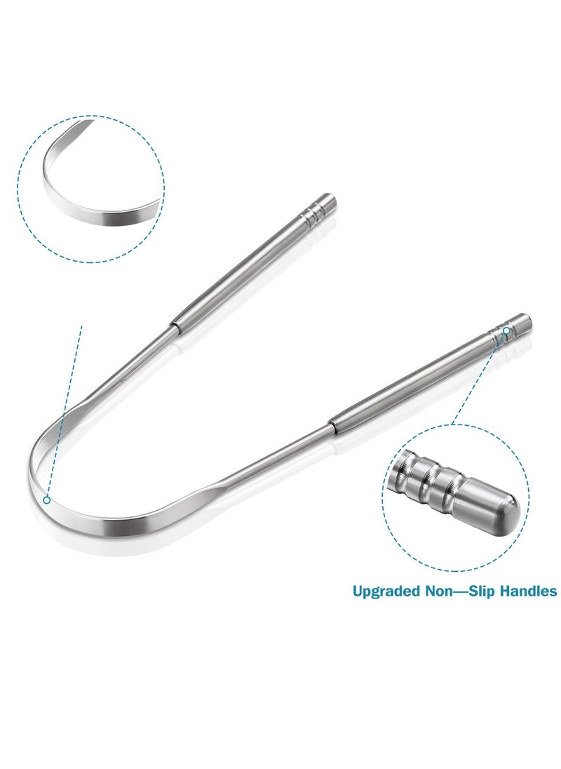 3 PCS Stainless Steel Tongue Scraper, Tongue Cleaner