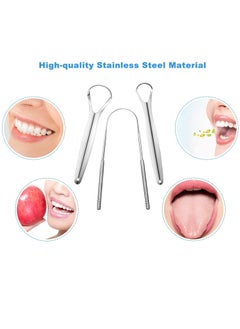 Generic 3 PCS Stainless Steel Tongue Scraper, Tongue Cleaner  - Image 5