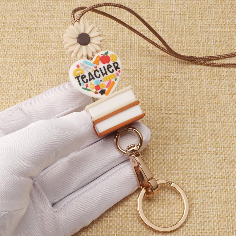 UGELOKI 2025 Super Cute Teacher Lanyard, School ID Lanyards with Safety Breakaway Clasp for Teachers, Nurses & Faculty - Image 4