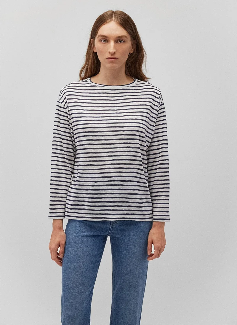 Mavi Striped Crew Neck T-Shirt