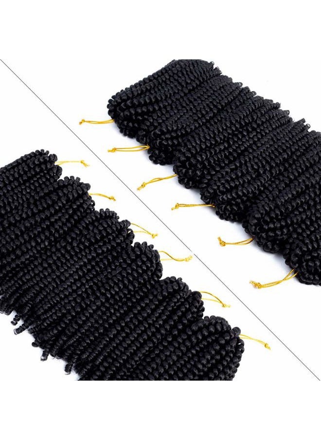 ROKTRESS - Spring Twist Hair 8 Inch Spring Twist Crochet Hair 6 Packs Spring Twist Braiding Hair For Butterfly Locs Soft Locs Low Temperature Synthetic Fiber Fluffy Hair Extensions (8 Inch,1#) - Image 1