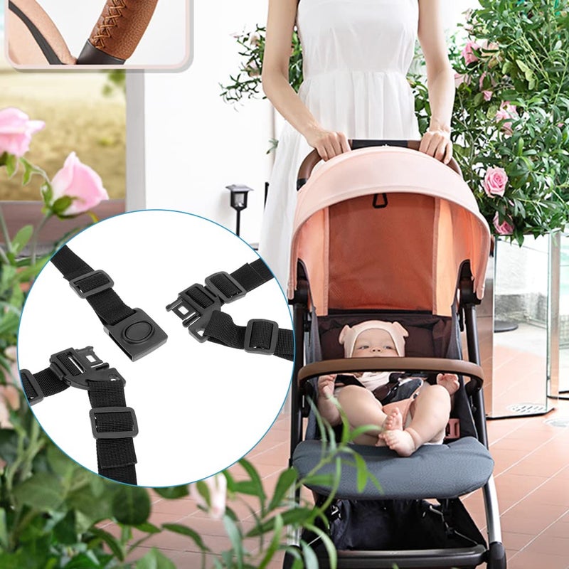 Zerodis Universal Baby 5 Point Harness Belt High Chair Safety Belts Harness Stroller Children Pushchair Rotating Protection Adjustable Shoulder Strap Belts Straps for Pram Accessories(Buckle Type) - Image 5