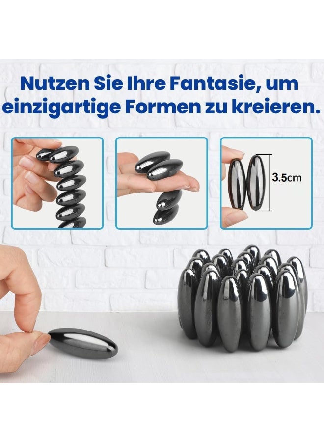 Super-Strong Polished Oval Magnets - 4 Pieces - Image 4