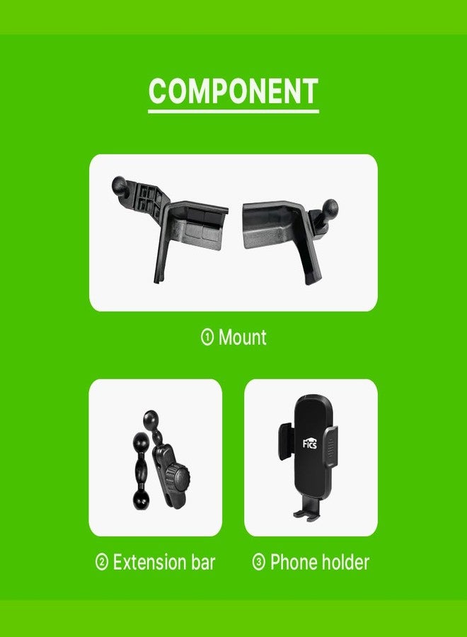FICS Side Screen Phone Holder for KIA EV9 - Custom-Fit Left & Right Mount for Seamless Display Integration, Interior Accessories for Navigation Use, Stable Driving View - Image 5