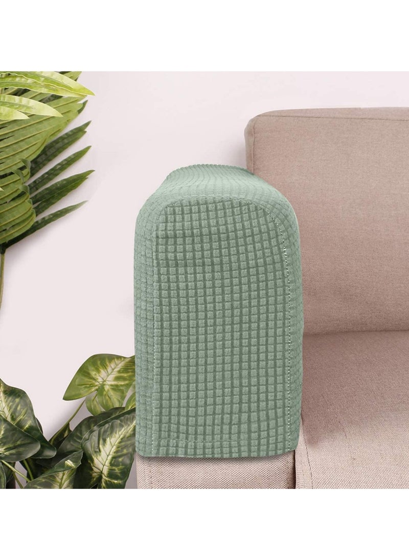 SYOSI - Sofa Armrest Cover, Chair Arm Protectors, Sofa Armrest Cover, Stretch Armchair  Elastic, Home Office Recliner Couch Protective Cloth 2pcs (Green) - Image 1