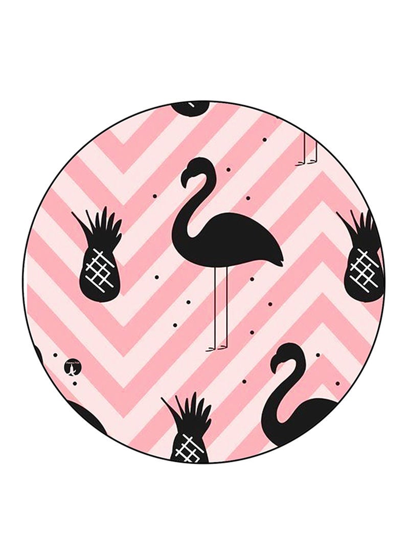 Flamingos Printed Mouse Pad Multicolour