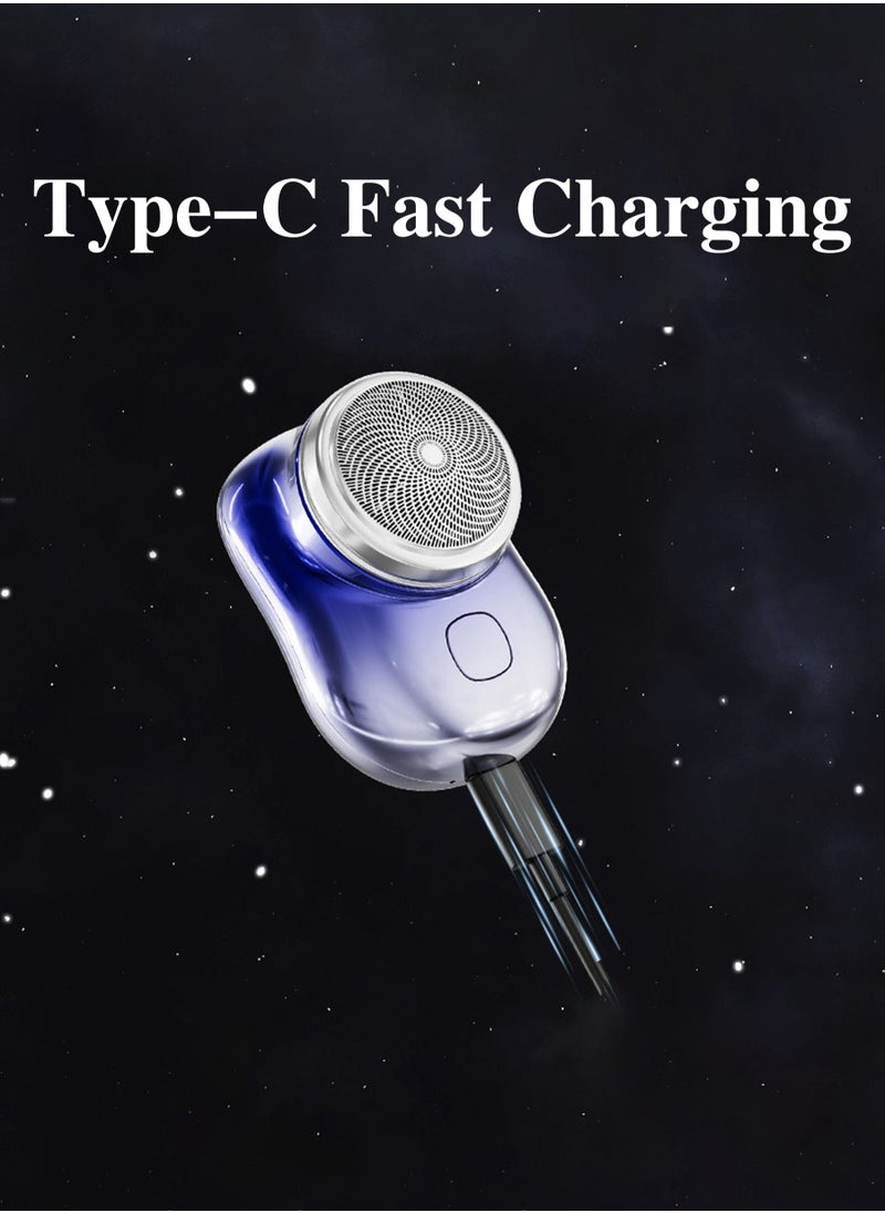 Generic - mini shaver portable electric shaver, new pocket portable electric shaver 2023, men rechargeable travel shaver electric shaver (silver) - Image 1