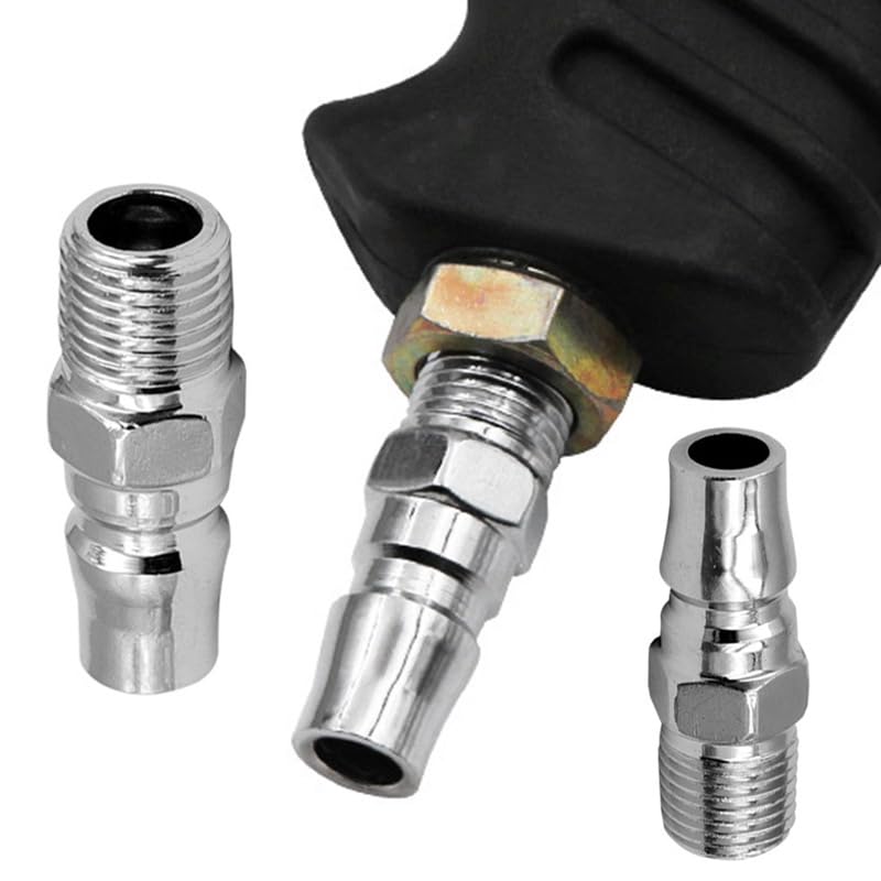 TorSor 5 Pack Air Compressor Hose Fittings PM20 to 1/4" BSP Thread Adapter Quick Release Pneumatic Connector for Industrial Brad Nailer Combo Kit Airline Airbrush System Automotive Tire Compressors - Image 4