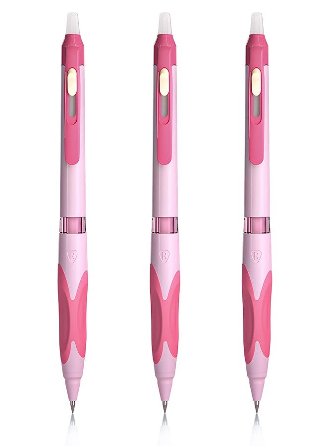 ام اند جي مجموعة أقلام جل قابلة للمسح والسحب من إم آند جي، 3 قطع، قلم حبر أسود 0.5 مم، قلم برأس دقيق قابل للمسح، يزيل الأخطاء، مقبض مريح ممتاز لتدوين الملاحظات وحل الكلمات المتقاطعة. - Image 1