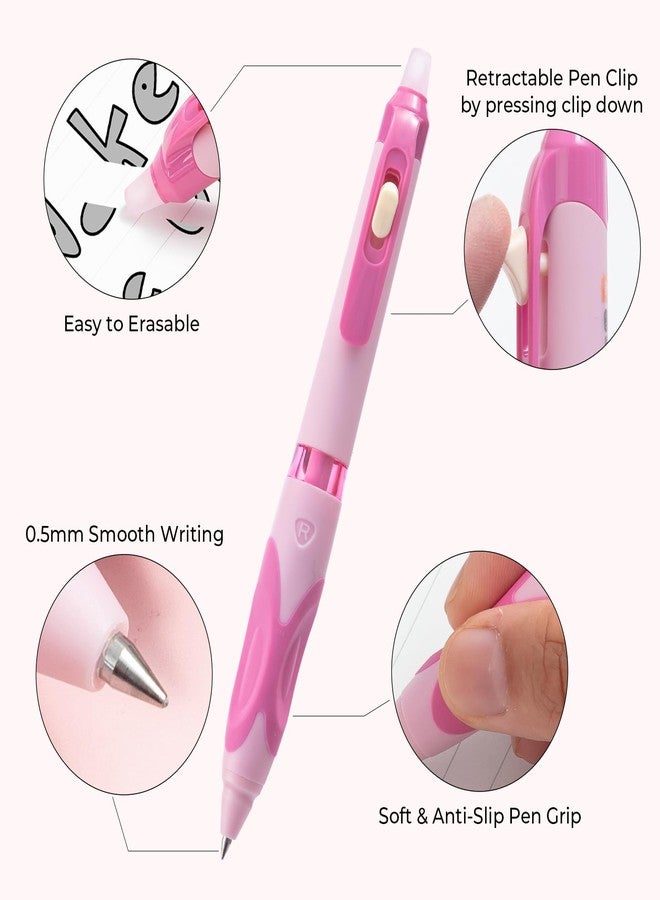 ام اند جي مجموعة أقلام جل قابلة للمسح والسحب من إم آند جي، 3 قطع، قلم حبر أسود 0.5 مم، قلم برأس دقيق قابل للمسح، يزيل الأخطاء، مقبض مريح ممتاز لتدوين الملاحظات وحل الكلمات المتقاطعة. - Image 5