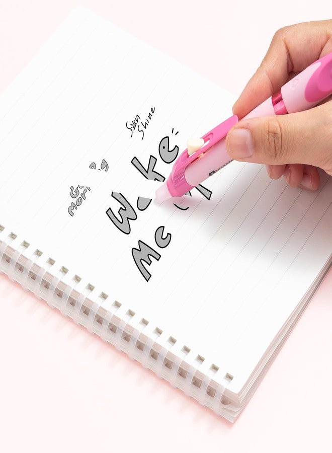 ام اند جي مجموعة أقلام جل قابلة للمسح والسحب من إم آند جي، 3 قطع، قلم حبر أسود 0.5 مم، قلم برأس دقيق قابل للمسح، يزيل الأخطاء، مقبض مريح ممتاز لتدوين الملاحظات وحل الكلمات المتقاطعة. - Image 3