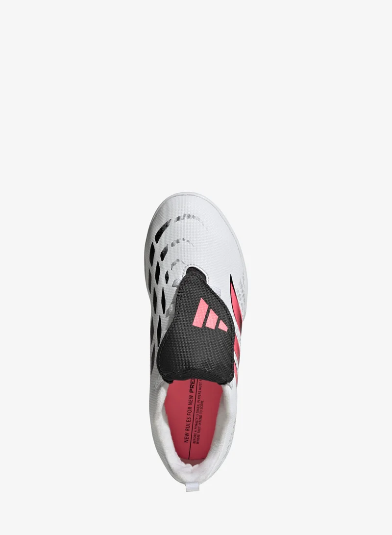 اديداس حذاء كرة قدم ملاعب الترتان للأطفال Predator Club Fold-Over Tongue Elastic Laces