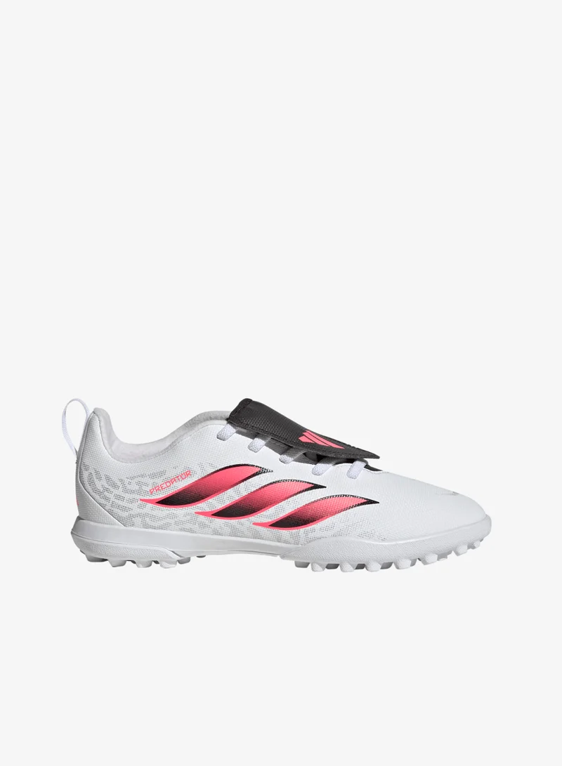 اديداس حذاء كرة قدم ملاعب الترتان للأطفال Predator Club Fold-Over Tongue Elastic Laces