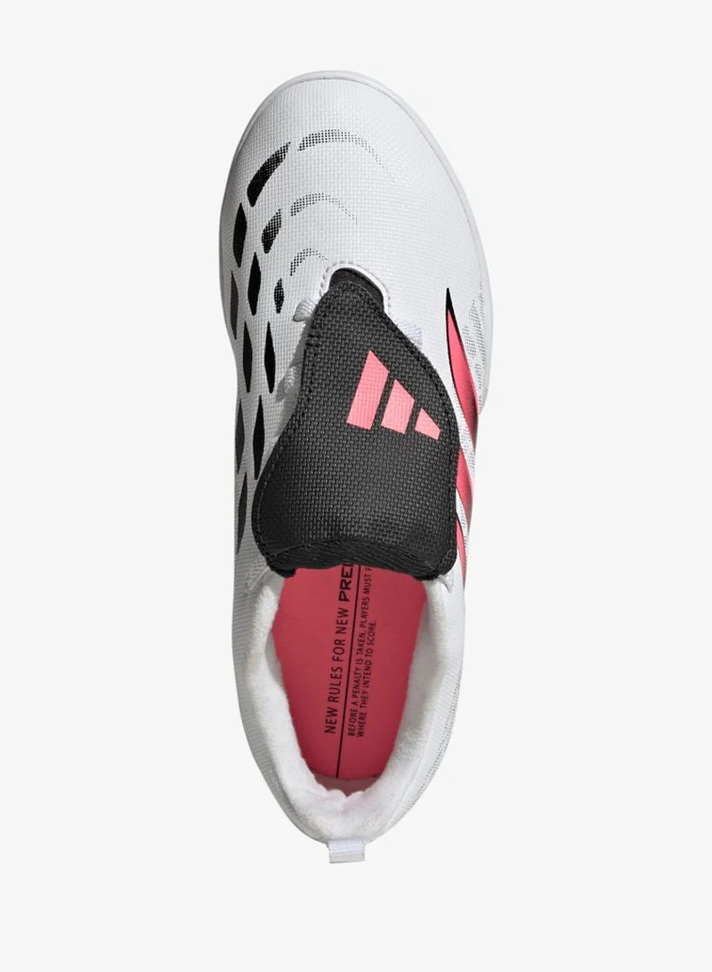 اديداس حذاء كرة قدم ملاعب الترتان للأطفال Predator Club Fold-Over Tongue Elastic Laces
