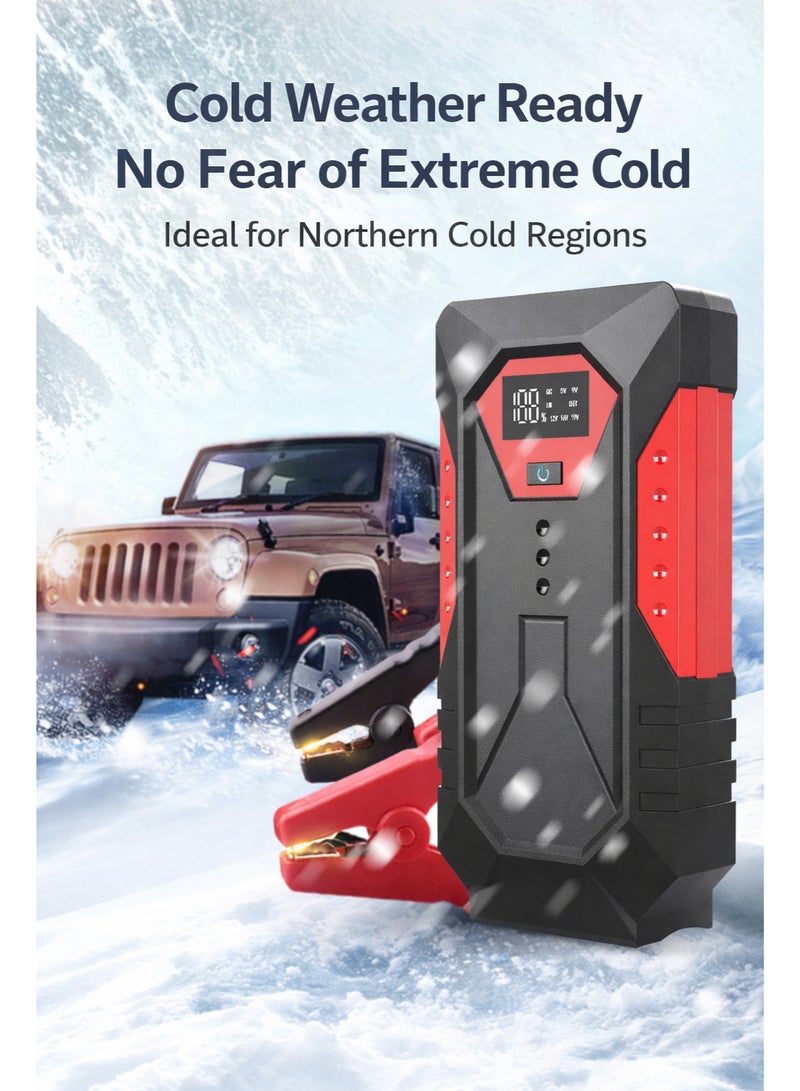 Car Jump Starter with Power Bank 18000mAh 12V, Portable Battery Booster Charger, High Power Jump Starter for Petrol 6.0L  Diesel 4.0L, Portable with Power Bank/Dual Output/LED Light - Image 5