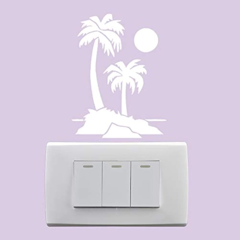 Wall Sticker - Light Switch - Palm & Moon