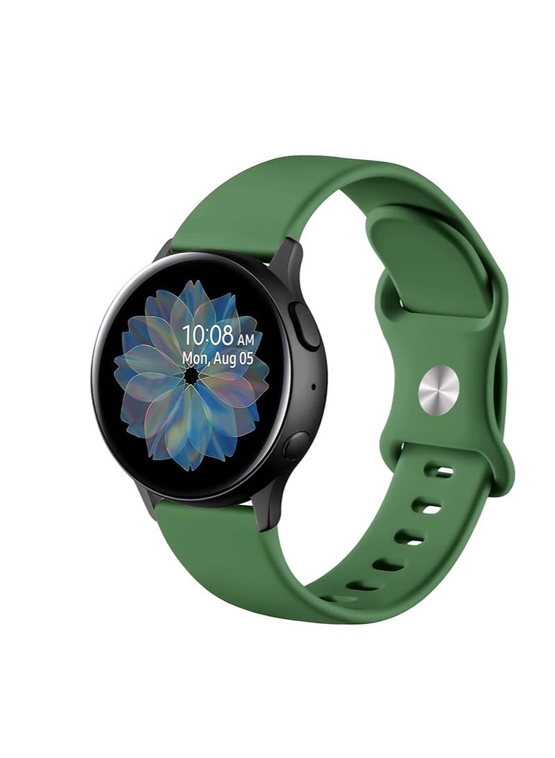 20mm Strap Silicone Band For Samsung Gear Sport/ Samung Watch 4/Watch 5 /Watch 5 Pro /S2 classic/active 2 40mm 44mm/Amazfit GTS 3/ GTS 4/4 Mini/Bip 3/Pro/GTS 2 mini/GTS 2e/Bip U/U Pro - Image 1