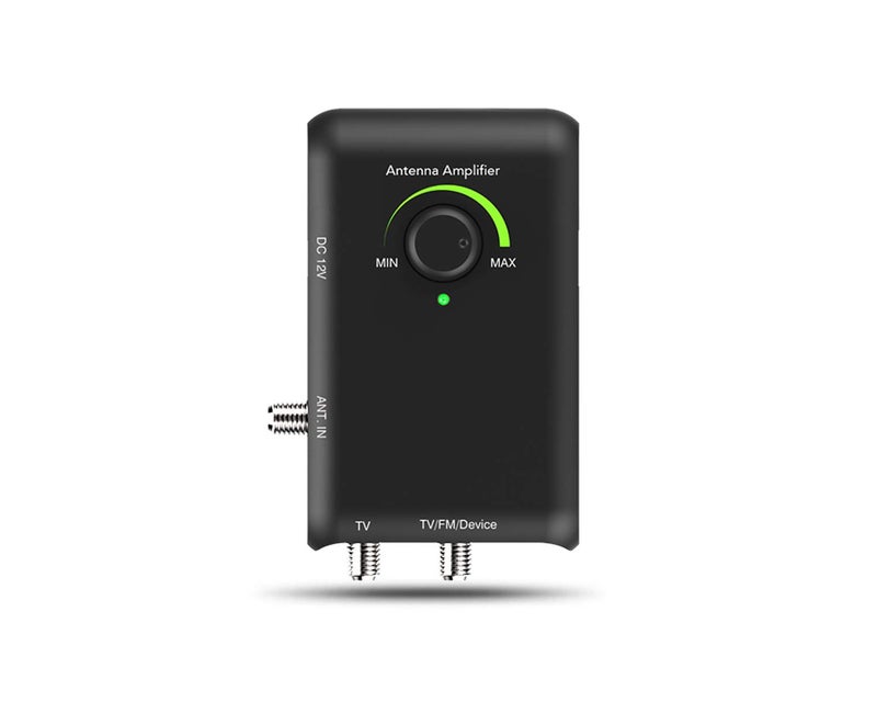 ANTOP HD Smart Boost Antenna Amplifier, HDTV Signal Booster, Amplifier with Dual Outputs for TV and Second Device,Enhances VHF/UHF/FM Reception,Compatible with All Antenna Brands, SBS-602B - Image 1