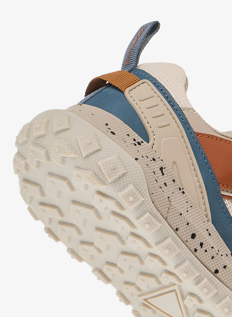 kangaROOS BEIGE Boys' Logo Detail Sports Shoes with Hook and Loop Closure for Men | Best Price UAE