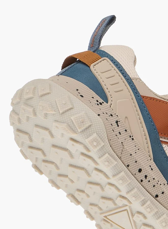 kangaROOS Boys' Logo Detail Sports Shoes with Hook and Loop Closure