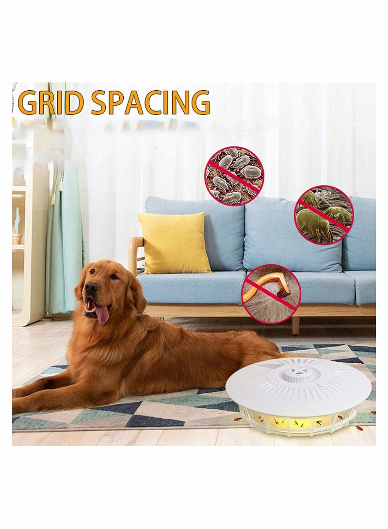 SYOSI Mosquito Trap 4 in 1 Electric Pest with 5 Sticky Board Refills USB Night Light Dome Flea Killer Works on Fleas Moths Mosquitoes Safe for Family Indoor Use and Pets  - Image 3