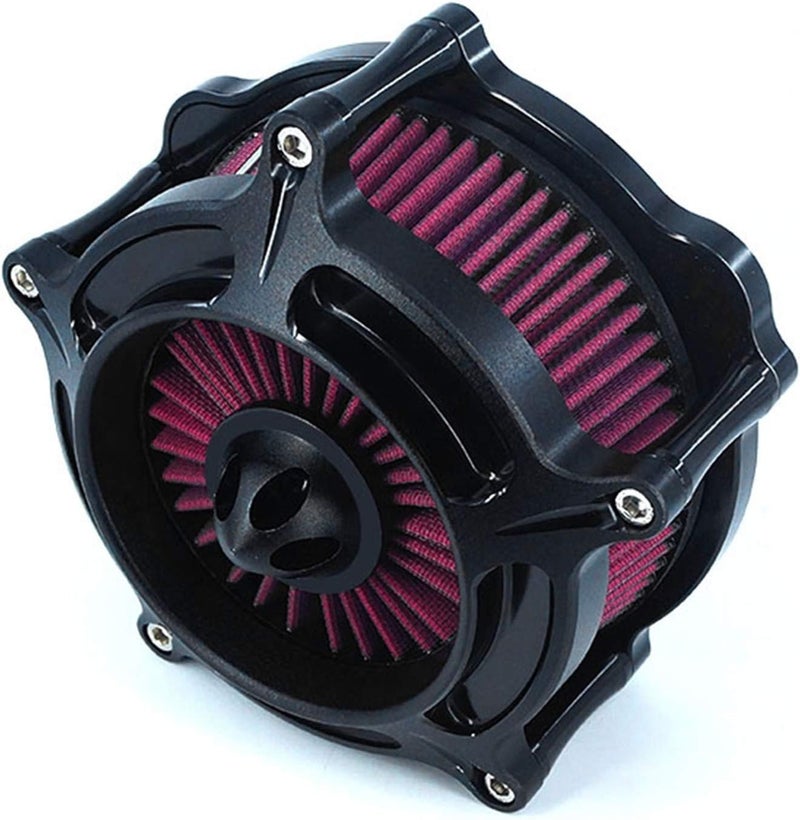 QASULER Motorcycle Turbine Intake Air Cleaner Kit - Image 1