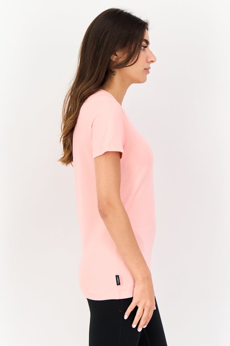 PUMA تي شيرت رياضي نسائي مناسب في الهواء الطلق بأكمام قصيرة، وردي - Image 2