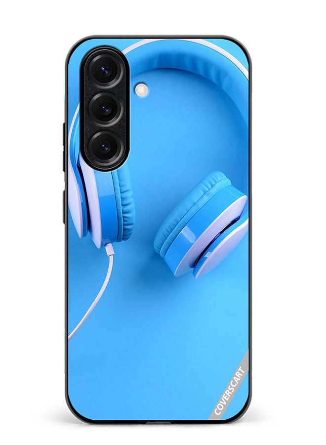 VR CREATIVE Protective Case Cover For Samsung Galaxy S25 Plus Music Headphones Design Multicolour