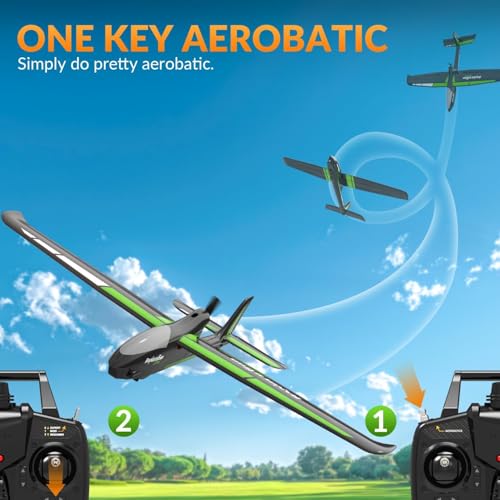 VOLANTEXRC RC Plane, 4CH Remote Control Glider Airplane RTF with 6-Axis Gyro, 3 Modes & Aerobatics Easy to Fly, 2.4GHz Radio Controlled Aircraft for Beginners& Adults, Ranger600 Stunt, Black - Image 3