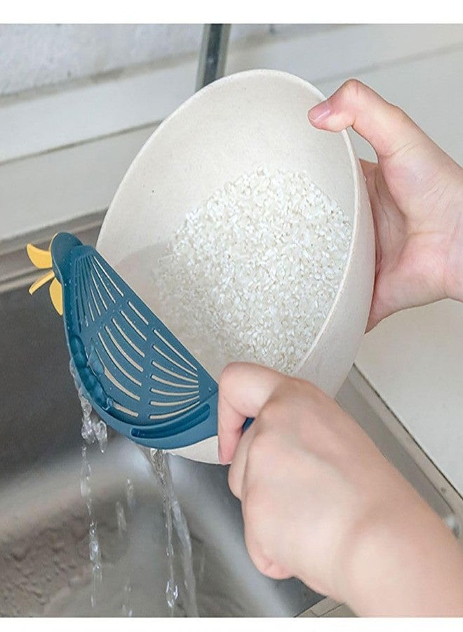 hobbyme Rice Washer Hanging Rice Washer Strainer Kitchen Rice Washing Brush Rice Washing Tool Multifunctional Handheld for Fruit - Image 2